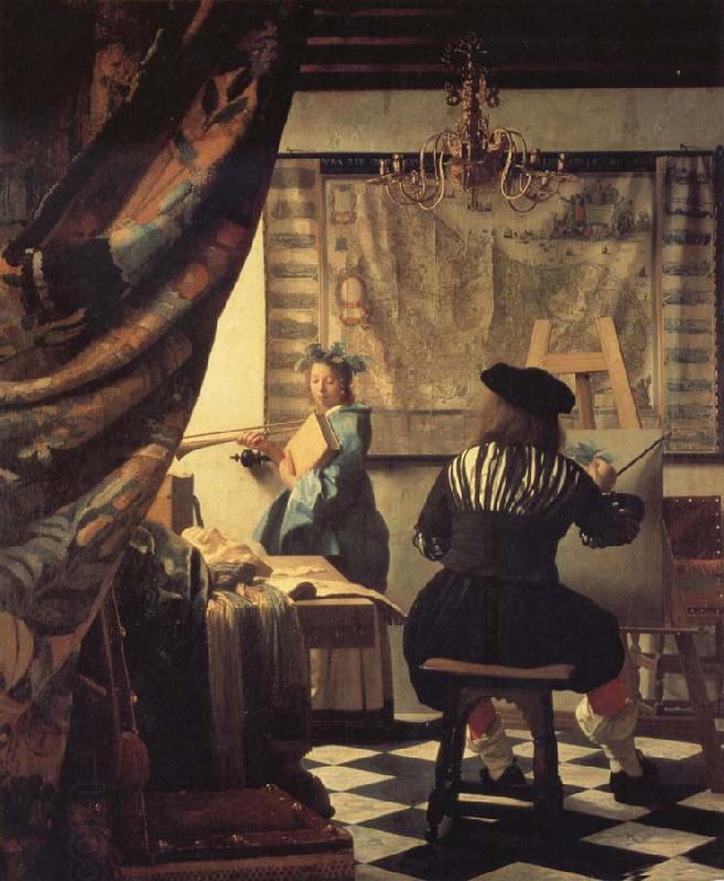 Jan Vermeer Die Malkunst oil painting picture